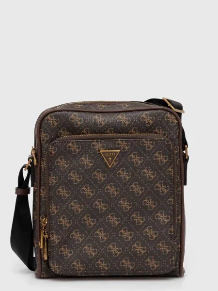 Чанта през рамо Guess MILANO HMMILO кафяво