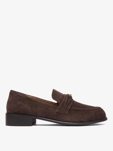 Loafersy brązowe