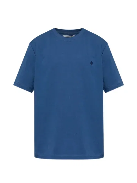Tricou Samsøe Samsøe cu broderie albastru