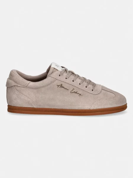 Pantofi Armani Exchange din piele bej