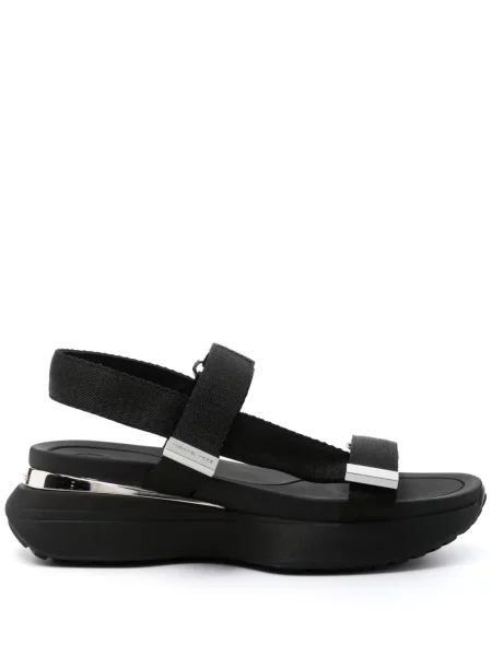 Sneakerși Michael Michael Kors cu funde din piele cu pană negru