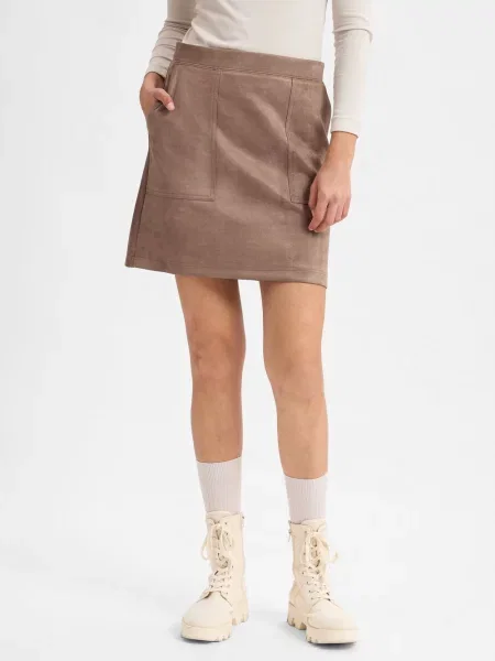 Opus Spódnica Relvina Kobiety jednolity 36 brązowy
