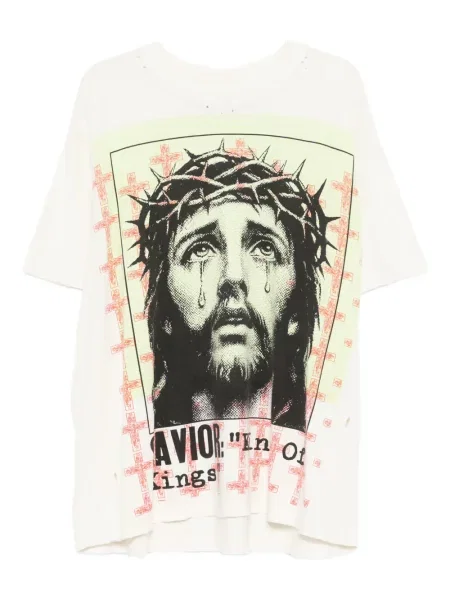 Tričko Hellstar s oděrkami bílé