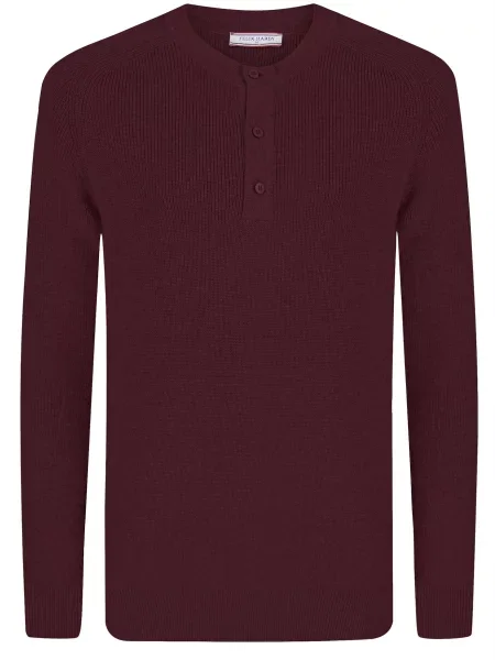 Felix Hardy Pulover bordeaux roșu