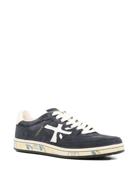 Sneakerși Premiata din piele de căprioară negru