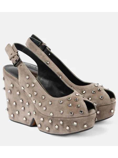 Salonarji Clergerie iz semiša siva