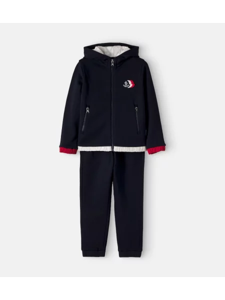 Gyerek kapucnis melegítő felső Moncler Enfant kék
