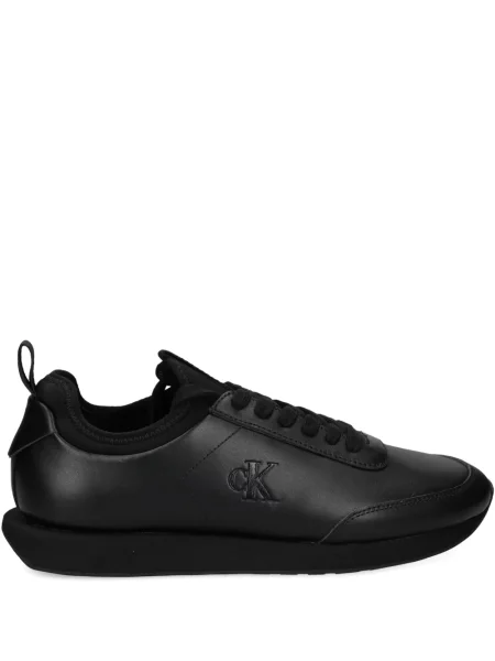 Kožené tenisky Calvin Klein černé