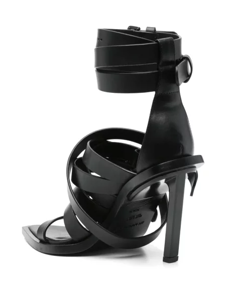 Sandale Ann Demeulemeester din piele negru