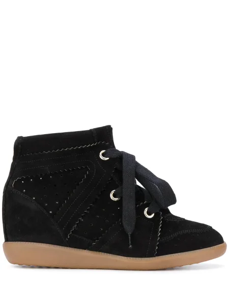 Sneakerși Isabel Marant cu pană negru