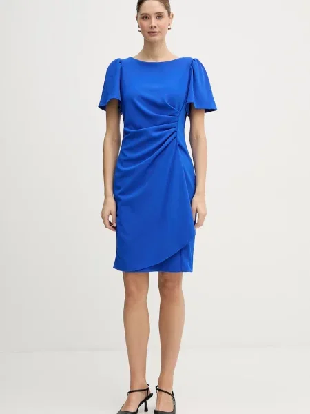 Dkny sukienka mini prosta niebieski