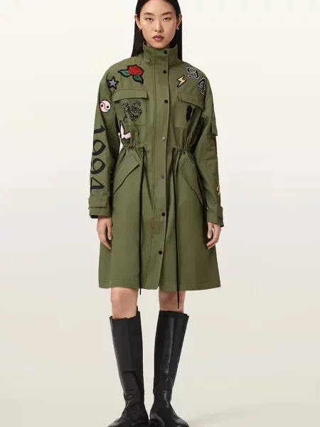 AllSaints parka ARIAA czarna