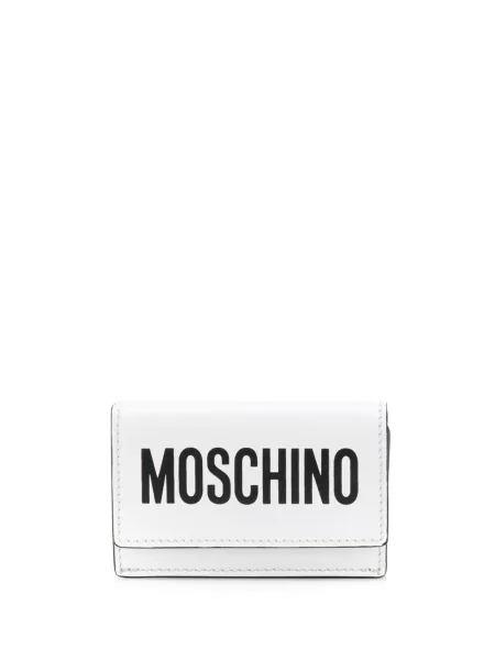 Portofel Moschino cu imagine alb
