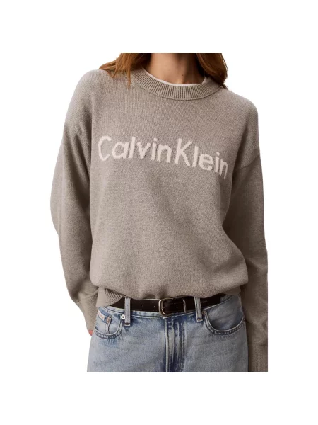 Pulover Calvin Klein Jeans gri