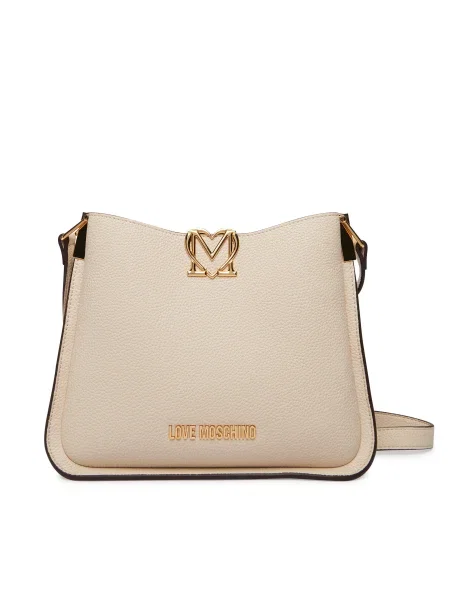 Geantă LOVE MOSCHINO Écru bej