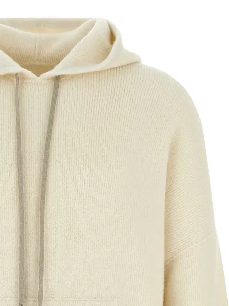 Hanorac cu glugă Rick Owens alb