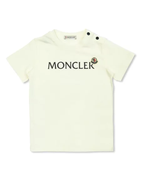 Koszulka dziecięca Moncler Enfant biała