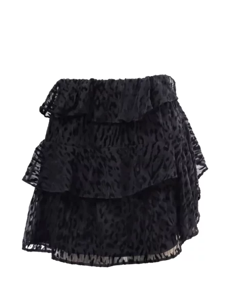 Fusta mini Iro cu model leopard negru