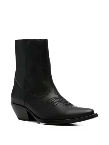 Botine Amiri din piele negru
