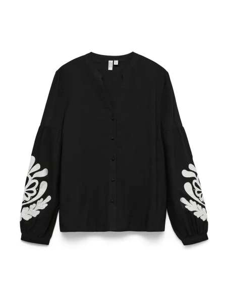 VERO MODA Bluză VMJUPITER negru alb