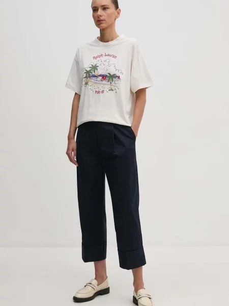 Lauren Ralph Lauren Pantaloni cutați ZEEYA bleumarin