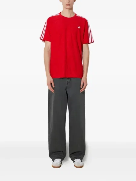 Koszulka Adidas z nadrukiem do biegania w abstrakcyjne wzory szara