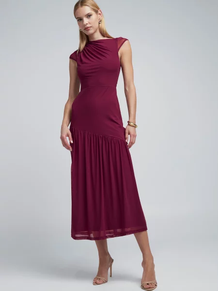 BWLDR Rochie Chelle vin roșu
