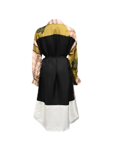Rochie tip cămașă Rachel Comey de mătase negru