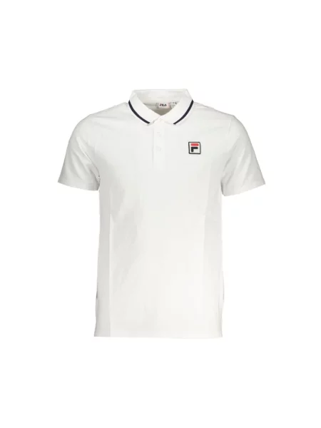 Polo Fila z krótkim rękawem elegancke białe