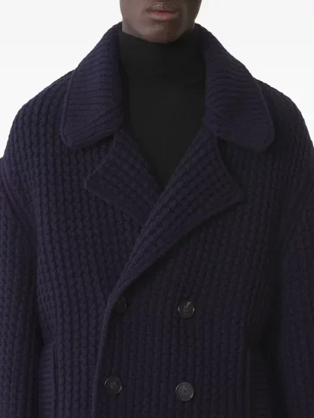Cardigan Lanvin cu două rânduri de nasturi albastru