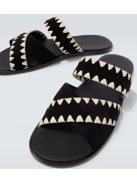 Sandale Manolo Blahnik din piele negru