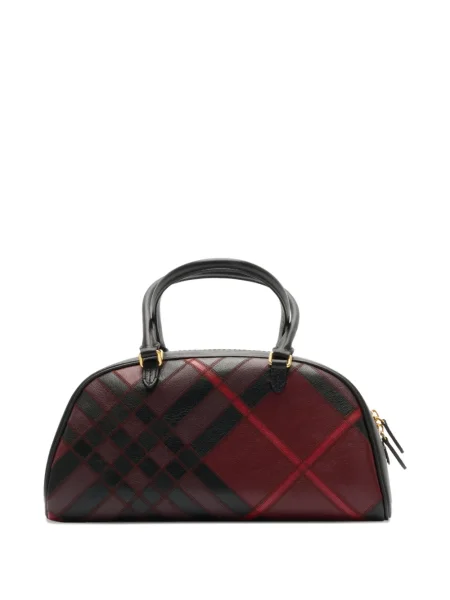 Geantă shopper Burberry în carouri roșu