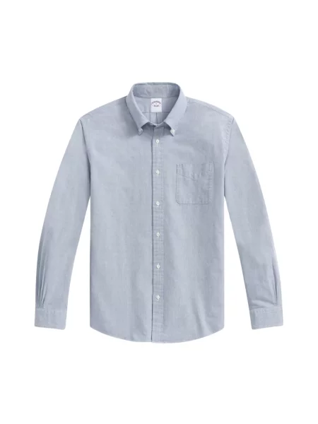 Koszula Brooks Brothers z twillu niebieska