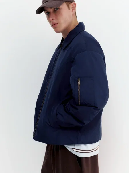 Pull&Bear Átmeneti dzseki sötétkék