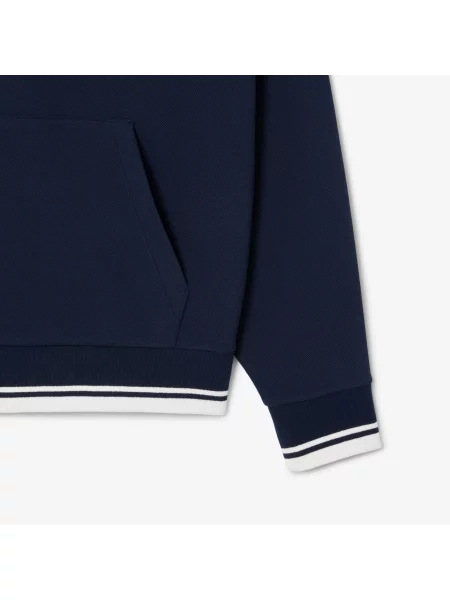 Lacoste Bluza Tennis Heritage Uv Protect niebieska