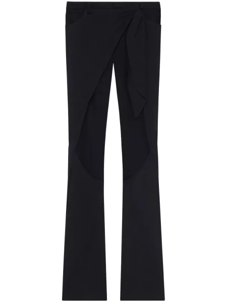 Jeansy dzwony Courreges dzwony czarne