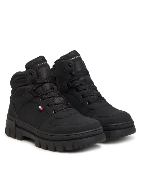 Μποτάκια Tommy Hilfiger μαύρο