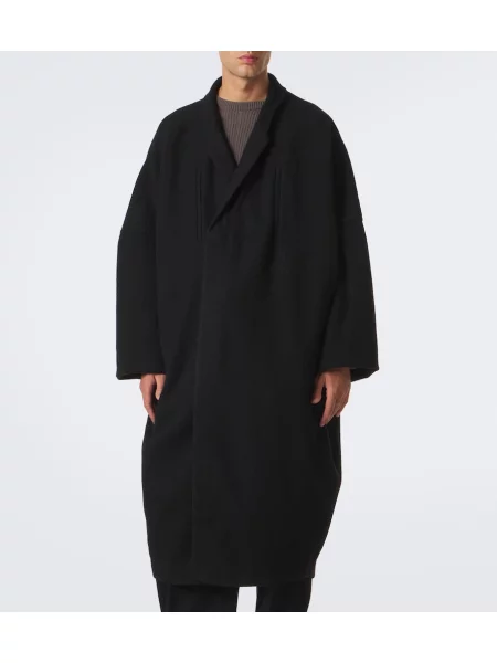 Palton Rick Owens de lână negru