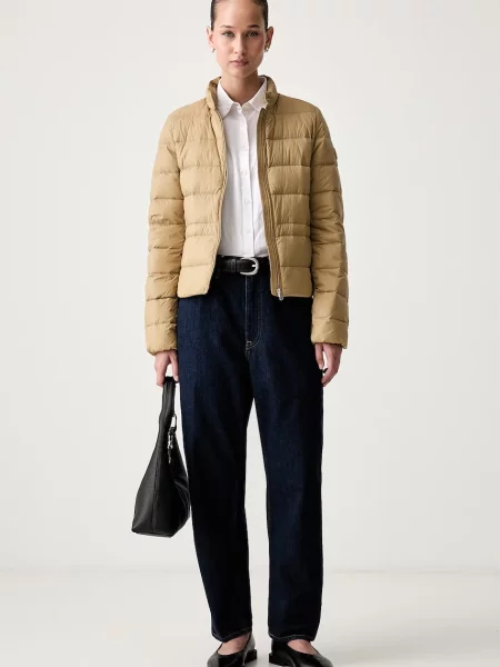 Tommy Hilfiger péřová bunda béžová