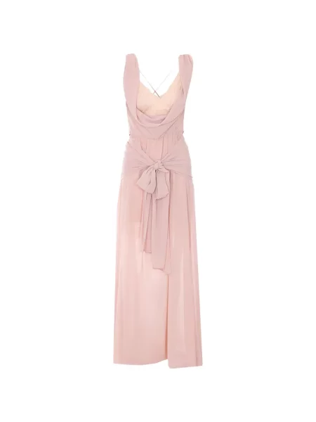 Rochie maxi Aniye By din dantelă roz