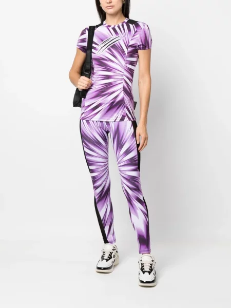 Tie-dye marškinėliai Plein Sport violetinė