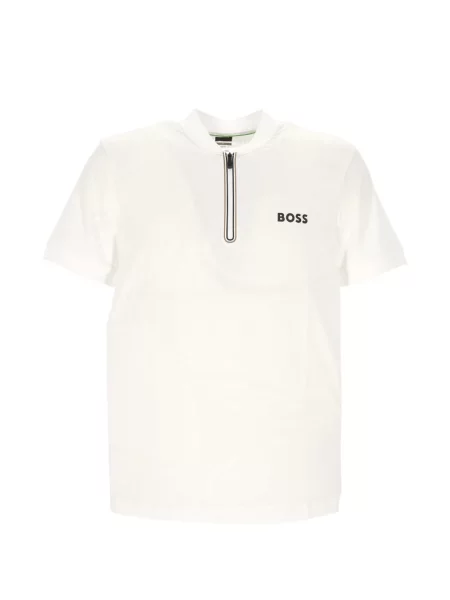 Tricou polo Boss alb