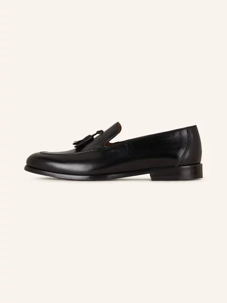 Paul Loafersy schwarz czarne