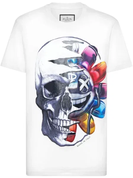 Tricou Philipp Plein alb
