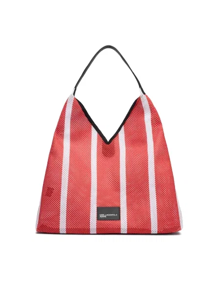 Geantă Karl Lagerfeld Jeans alb