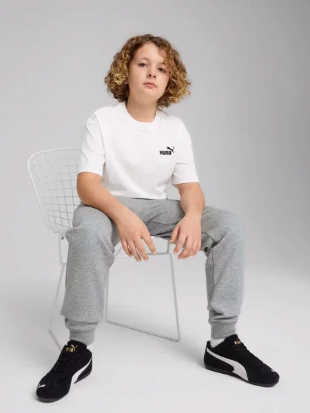 Дитяча Футболка PUMA ESSENTIALS SMALL NO. 1 LOGO RE бавовна/поліестер білий