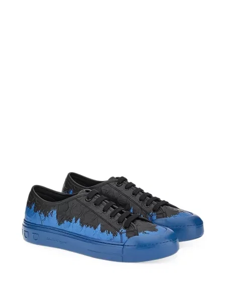 Sneakerși Ferragamo din piele negru