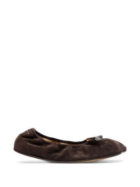 Balerini Mm6 Maison Margiela din piele de căprioară maro