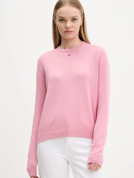Tommy Jeans pulover pentru femei din roz