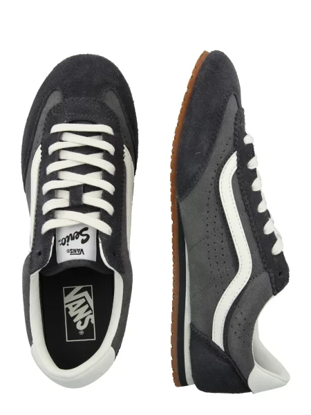 VANS Sportbačiai be auliuko SUPER LOWPRO tamsiai pilka balkšva juoda